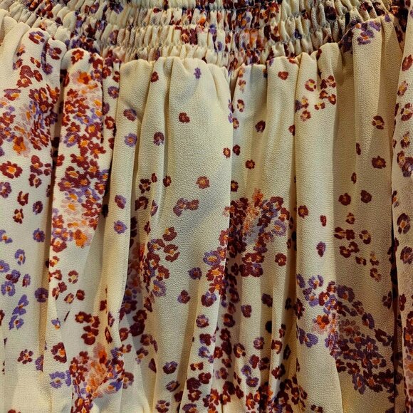 Boho Y2K Fall Peasant top ,tiered Skirt Milkmaid Cottagecore Party maxi set S - Picture 5 of 10
